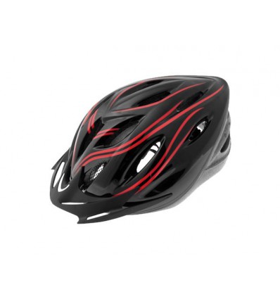 CASCO OUT-MOULD NEGRO-ROJO  \\"M\\" fabricado por RMS