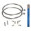 KIT FUNDA FRENO D.5 AZUL LASER
