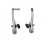 FRENOS V-BRAKE PLATA 2 PZ MUELLE LINEAL