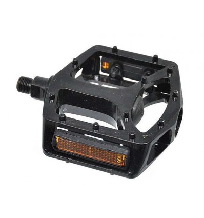 JGO PEDALES BMX ROSCA 1/2 ALUMINIO NEGRO fabricado por BMR Bike Selection